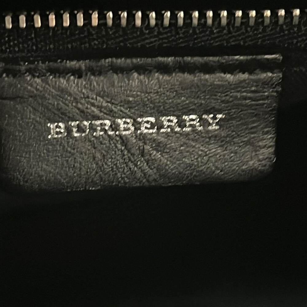 Burberry Shoulder Bag Black White Purple Wool Leather - Picture 7 of 10